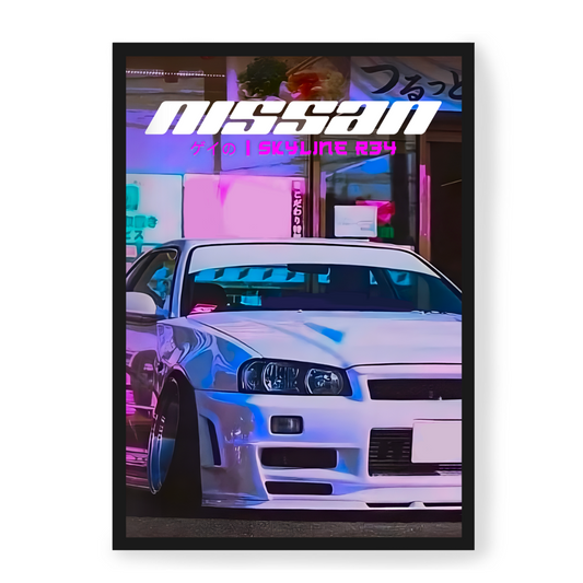 Poster Nissan GTR R34