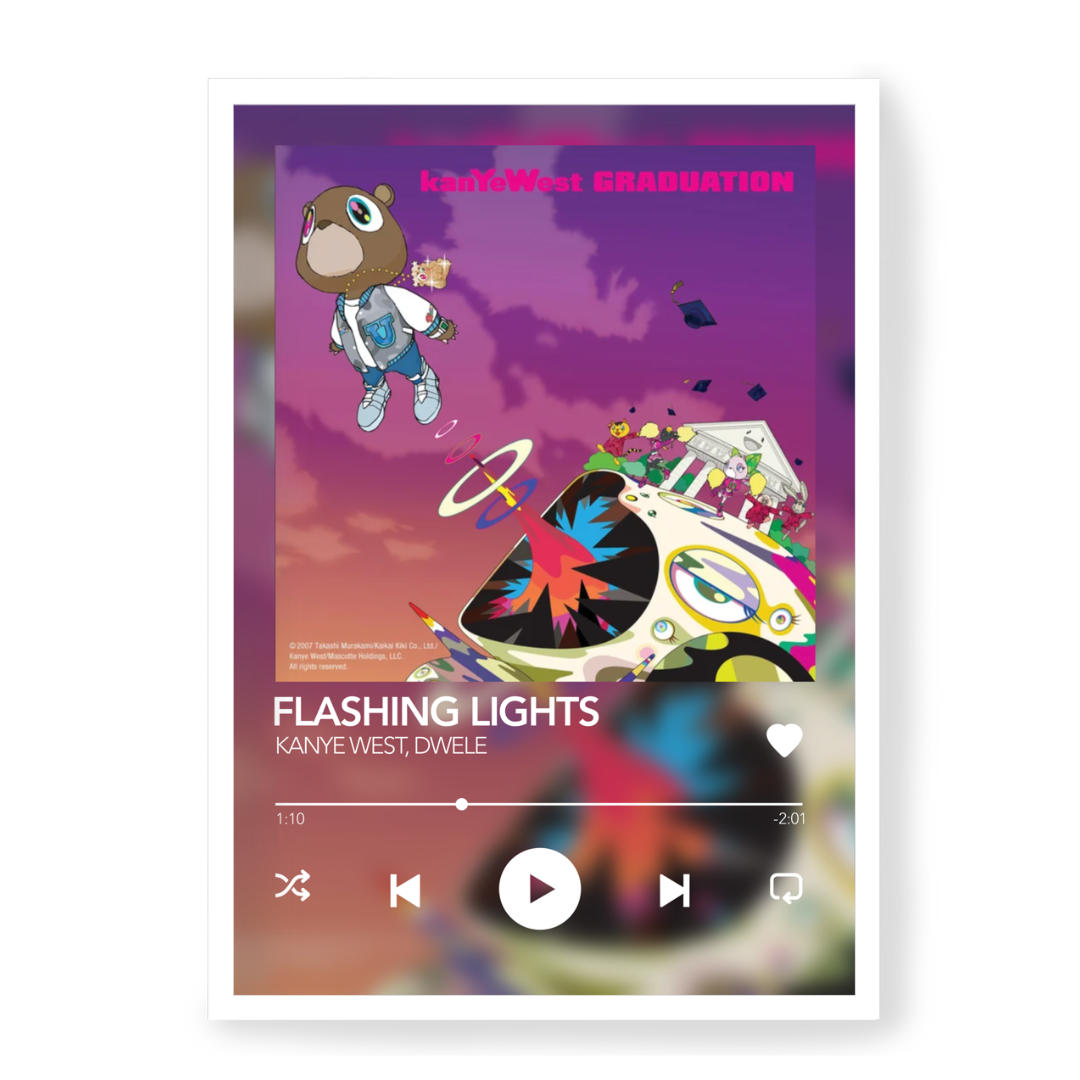 Poster Kanye West Flashing Lights