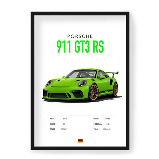 Poster Porsche 911 GT3 RS