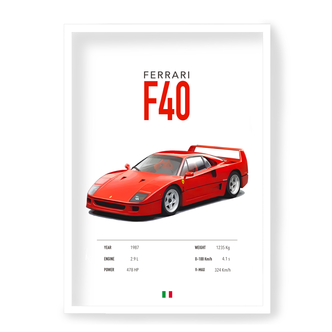 Poster Ferrari F40
