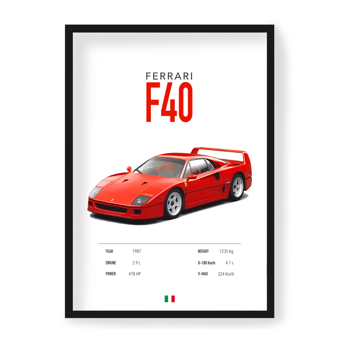 Poster Ferrari F40