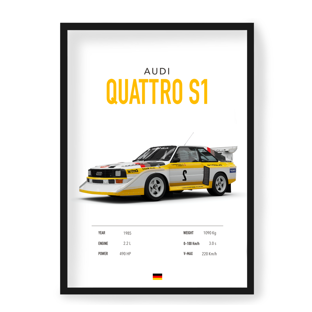 Poster Audi Quattro S1