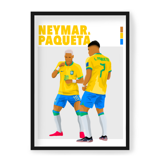 Poster Neymar & Paqueta