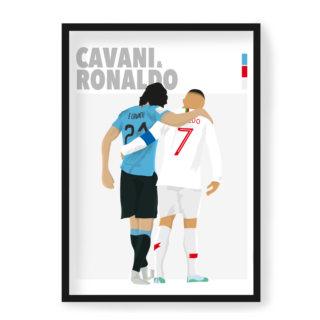Poster Cavani & Ronaldo