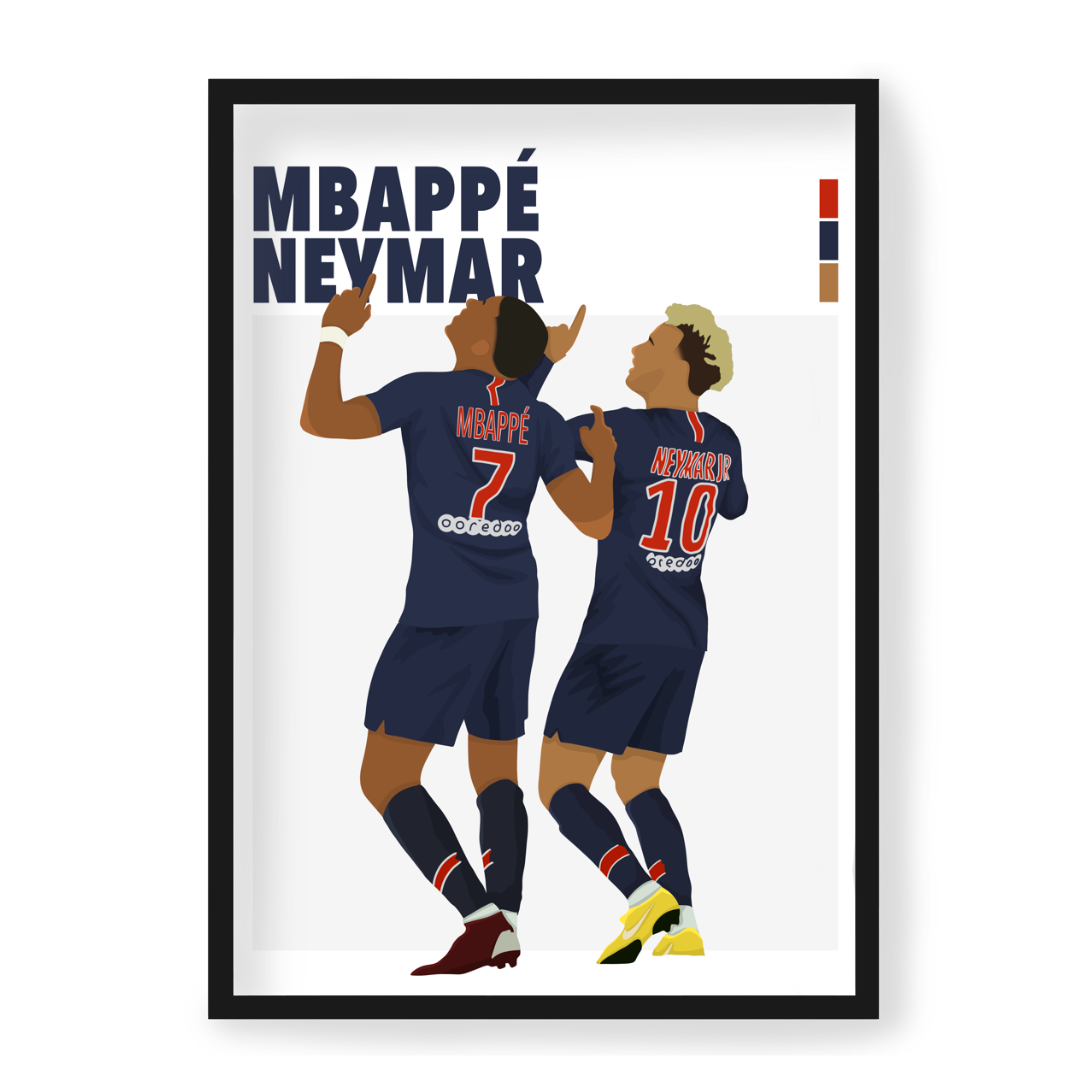 Poster Mbappe & Neymar
