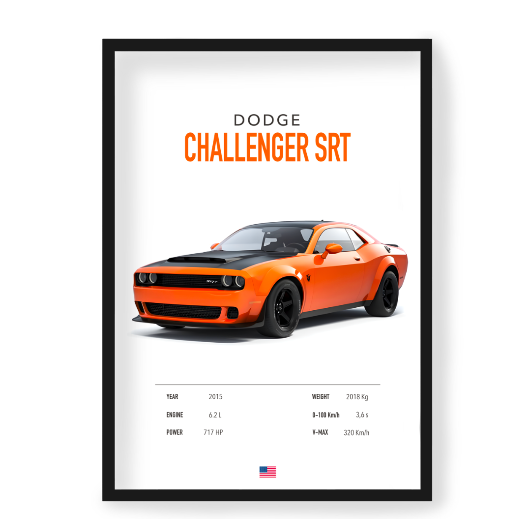Poster Dodge Challenger SRT