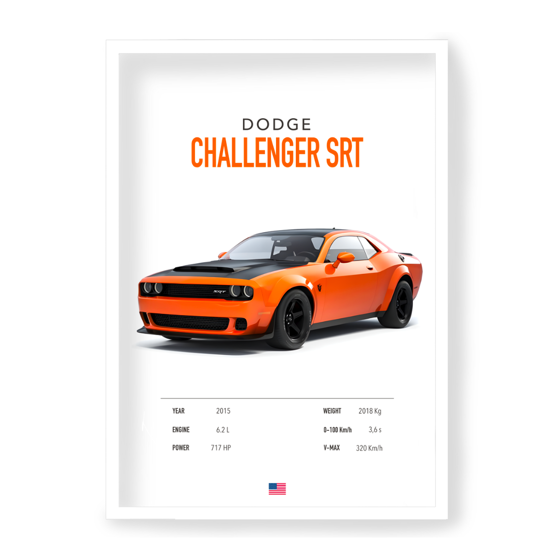 Poster Dodge Challenger SRT