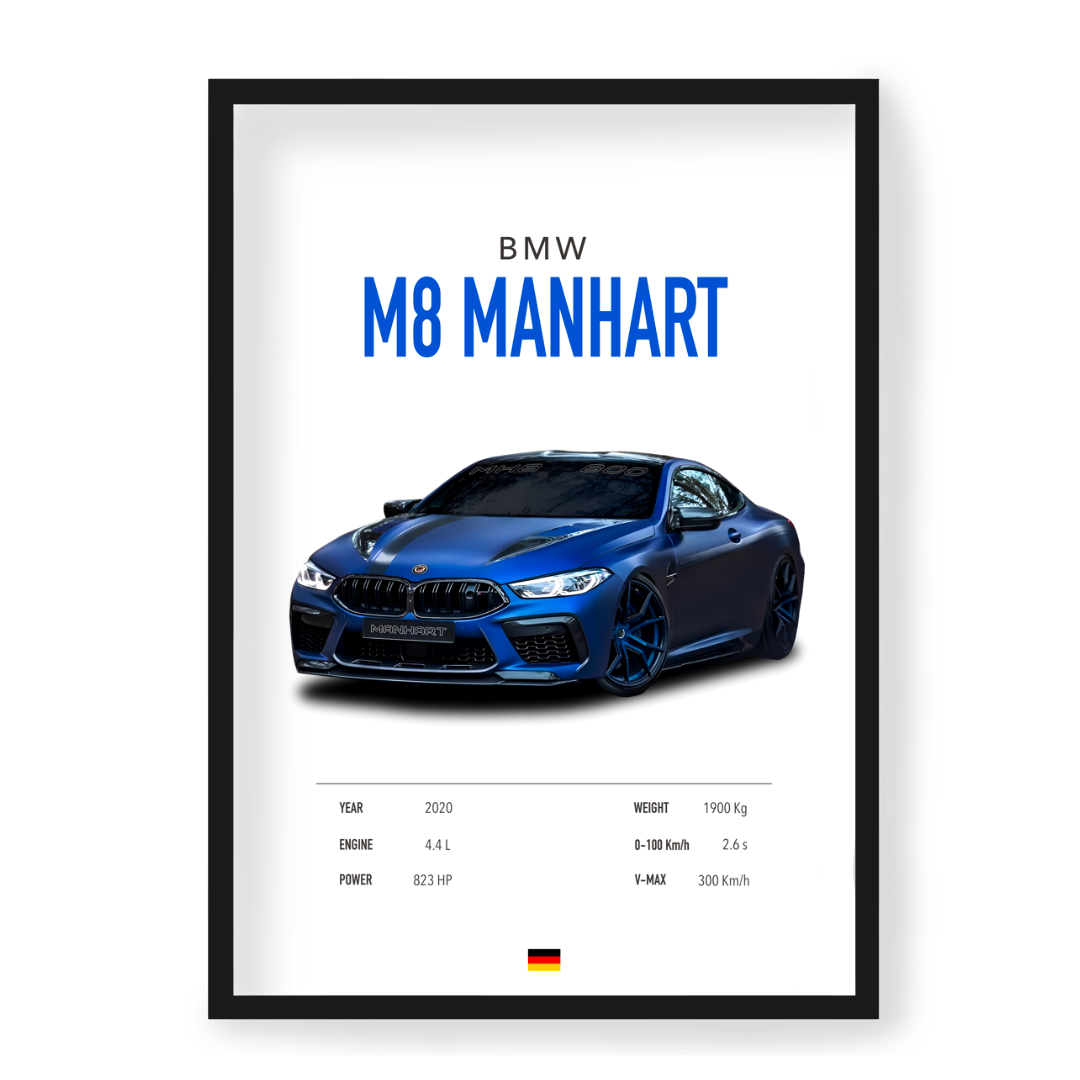 Poster BMW M8 Manhart