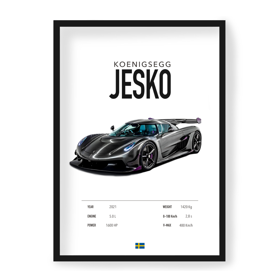 Poster Koenigsegg Jesko