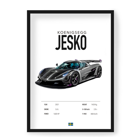 Poster Koenigsegg Jesko