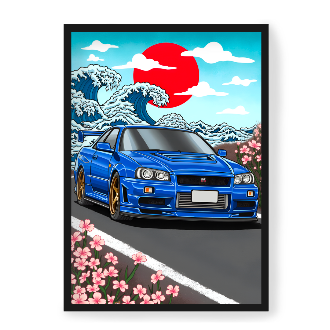 Poster Nissan Skyline GTR