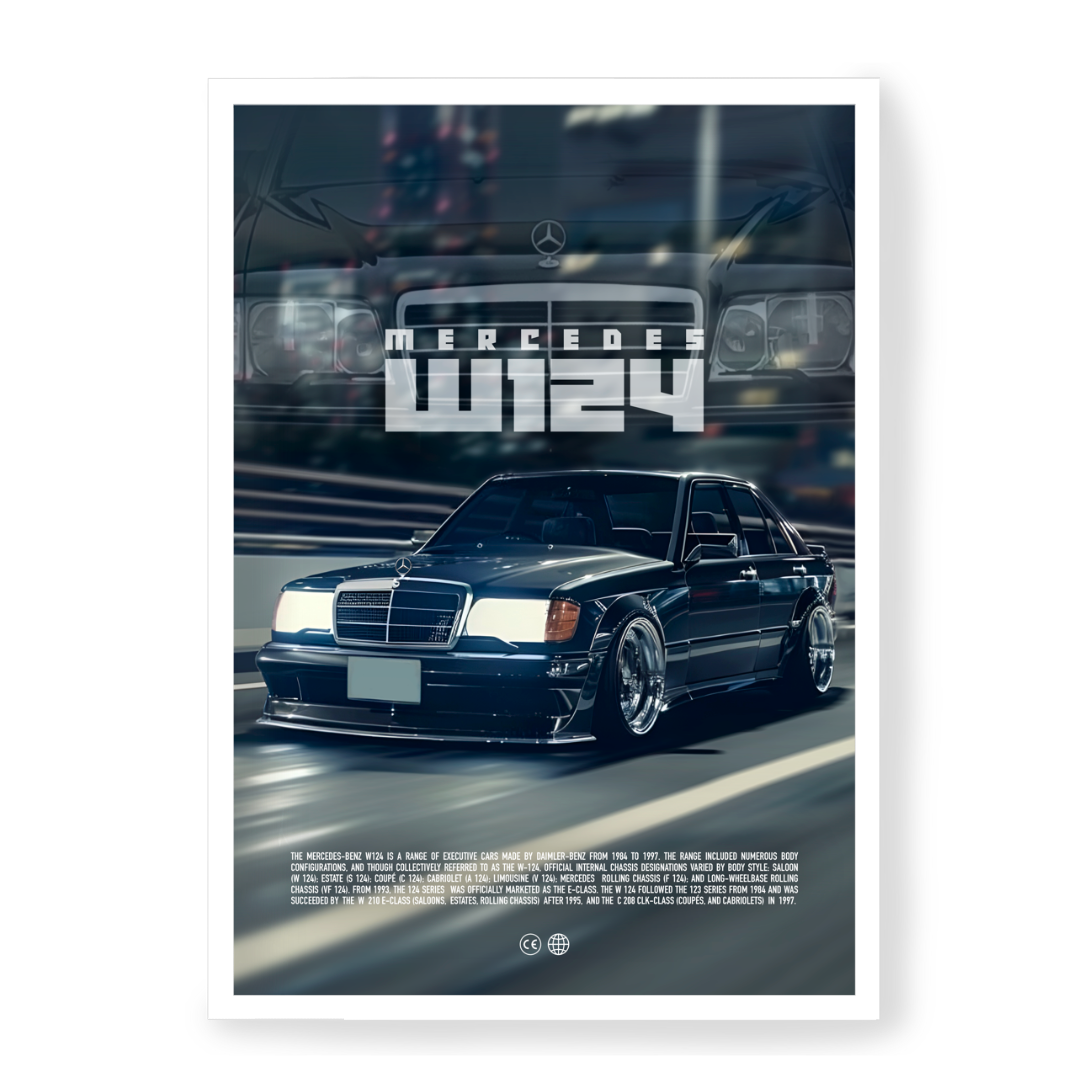 Poster Mercedes W124