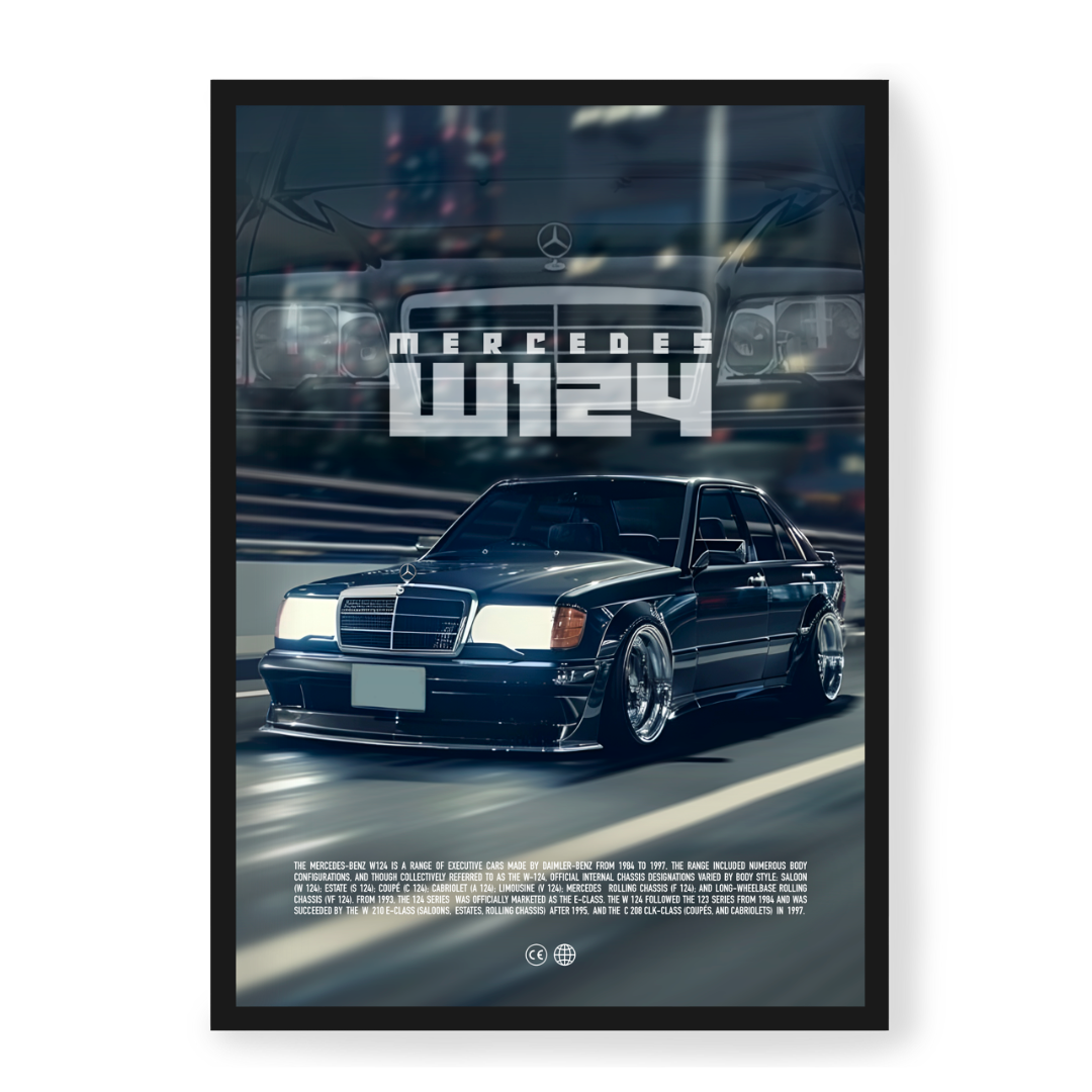 Poster Mercedes W124