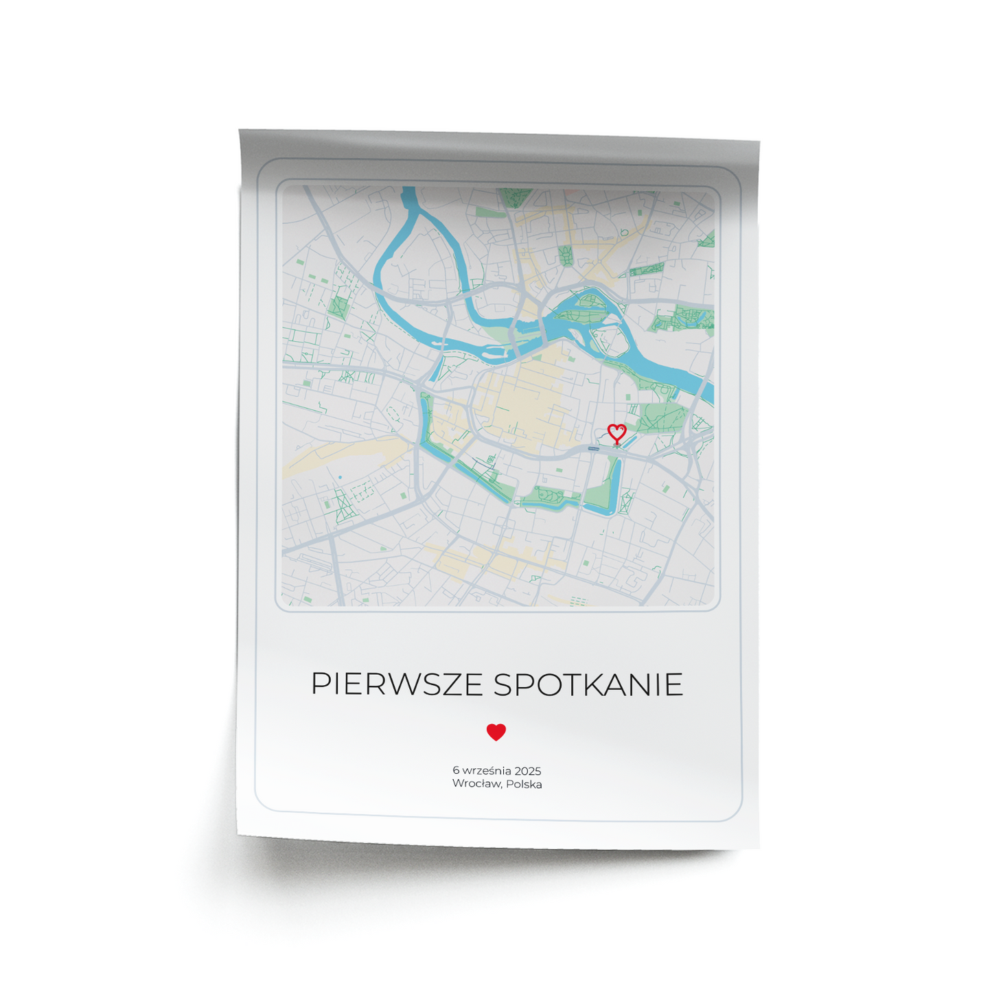 Plakat Mapa Pierwsze Spotkanie Dla Par