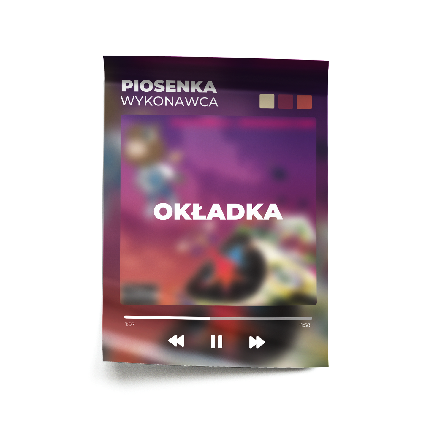 Plakat z własną piosenką 2.2