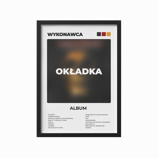 Plakat z własnym albumem 1.1