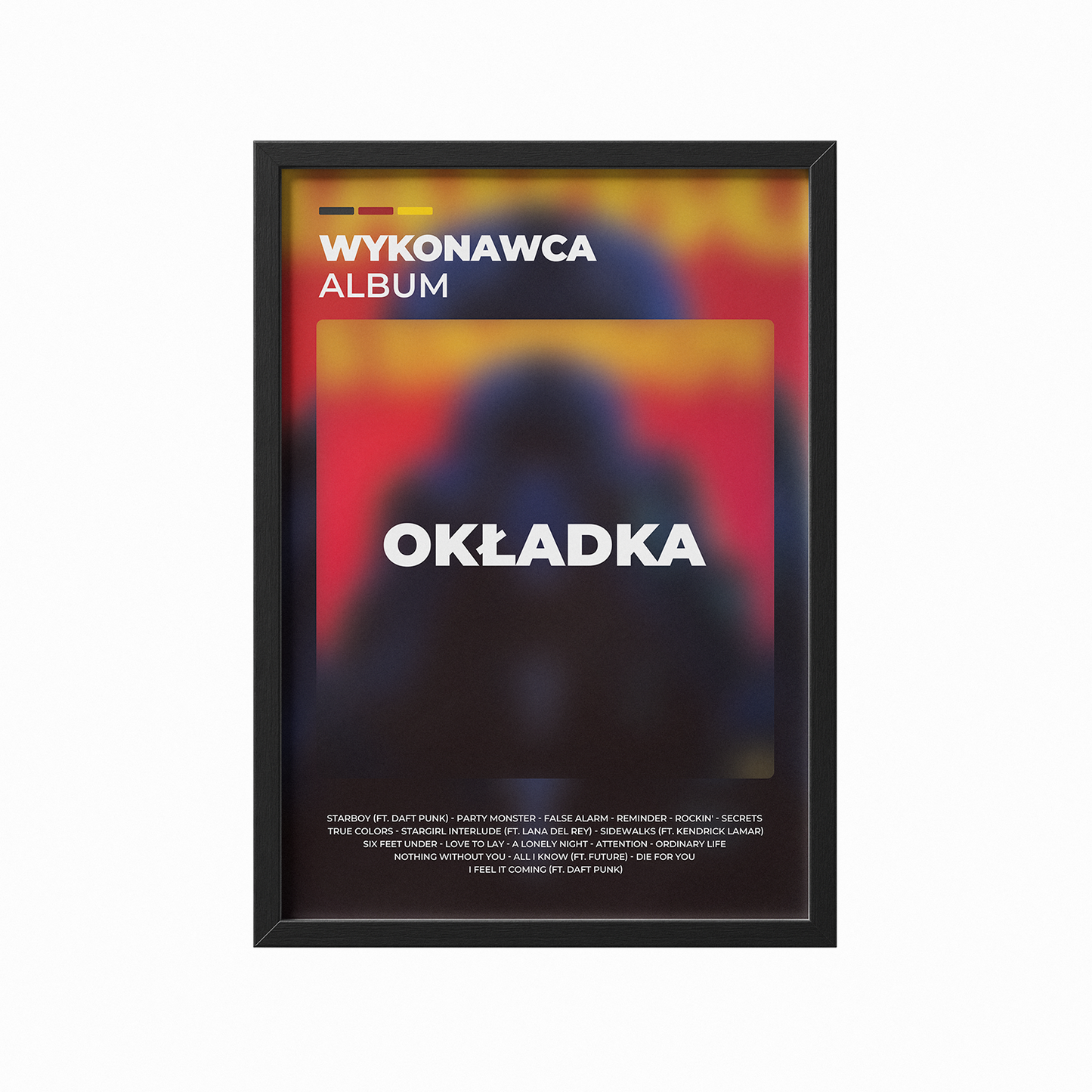 Plakat z własnym albumem 2.2