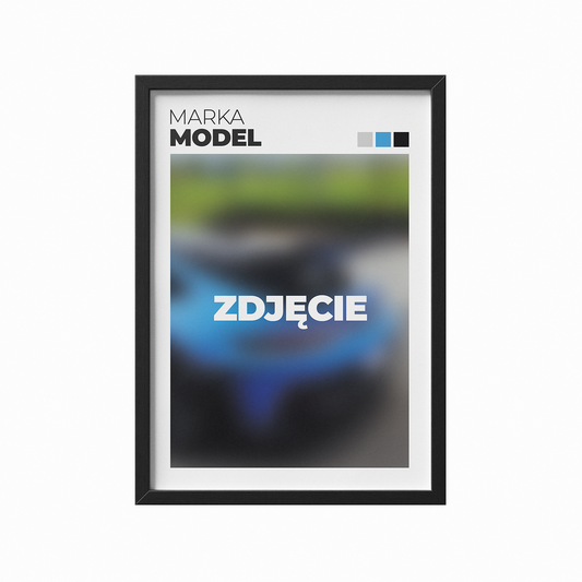 Plakat z własnym samochodem 1.1