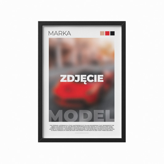 Plakat z własnym samochodem 3.1