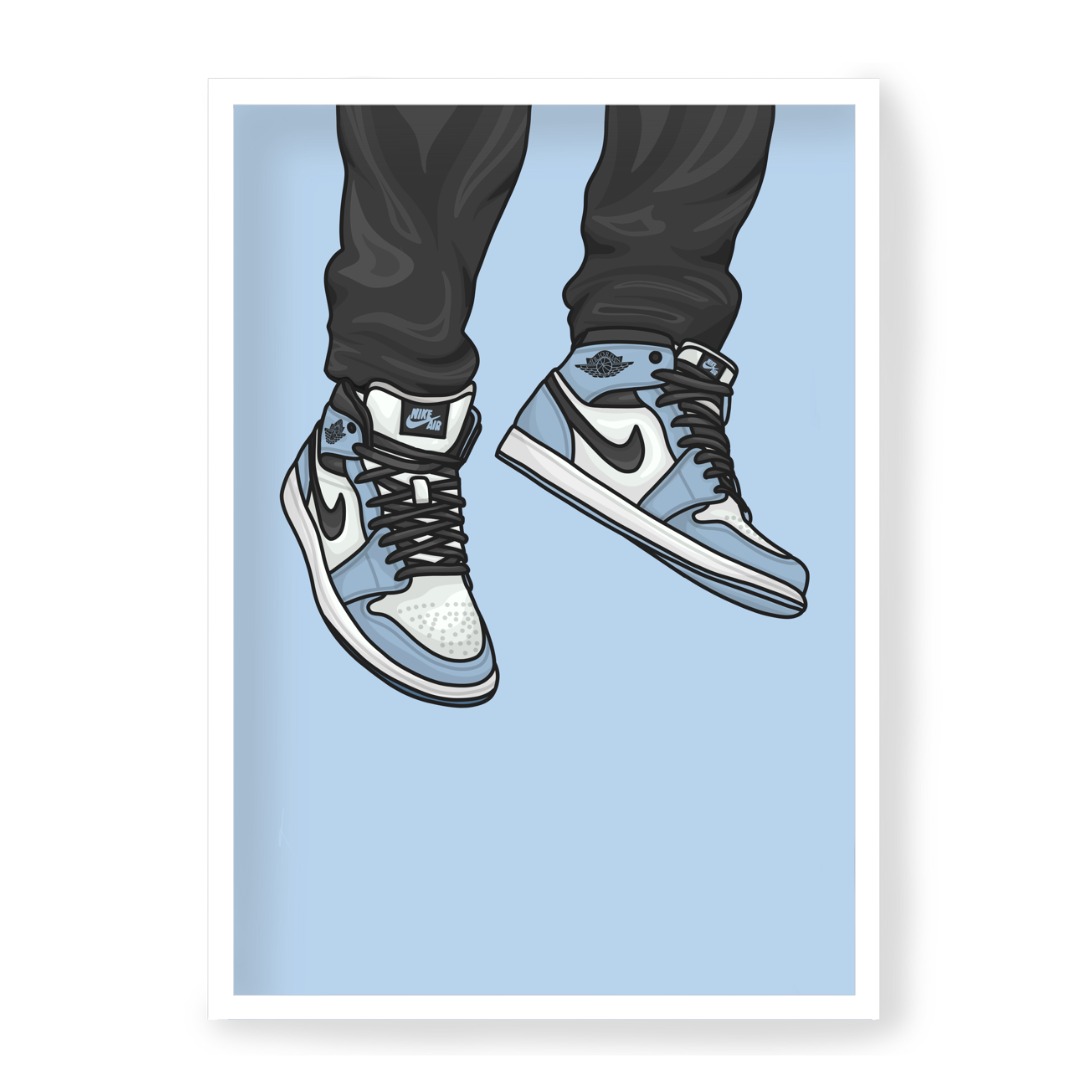 Poster Nike Jordan 1 High University Blue