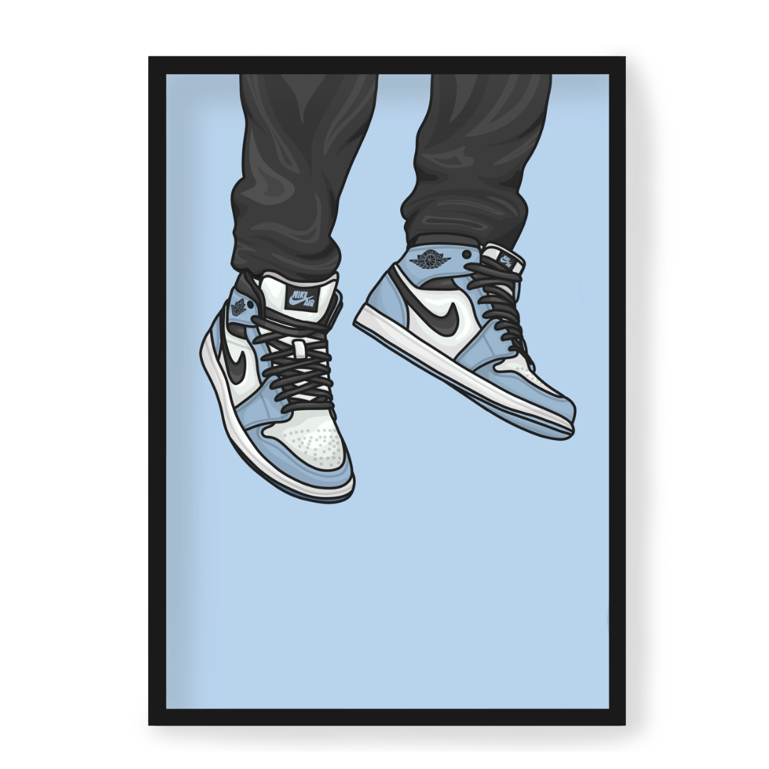 Poster Nike Jordan 1 High University Blue