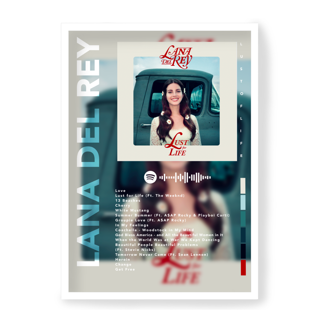 Poster Lana Del Rey Lust Of Life