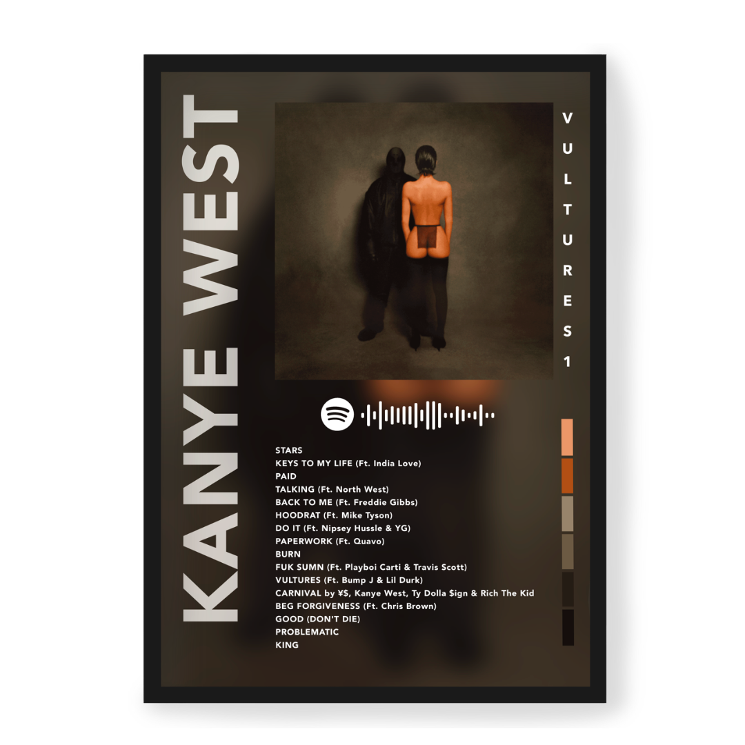 Poster Kanye West Vultures 1